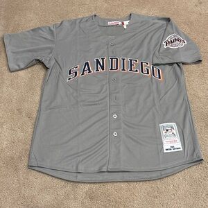 Trevor Hoffman San Diego Padres Jersey Men XL NWT 2001 Road Gray Retro Throwback